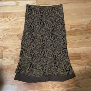 Light brown patterned skirt